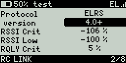 ToolBox 1.2 ELRS 4.x RF mode settings