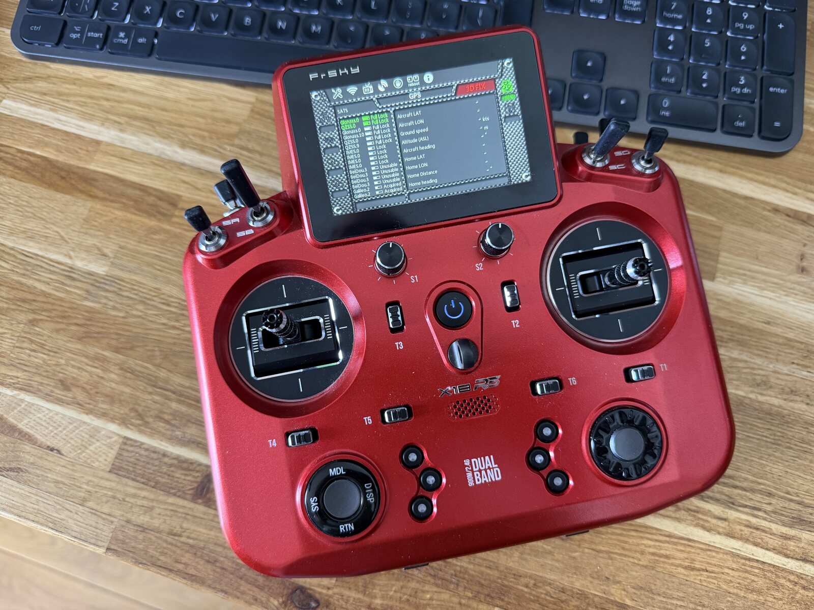 FM2M ToolBox 2 GPS module running on an ETHOS radio