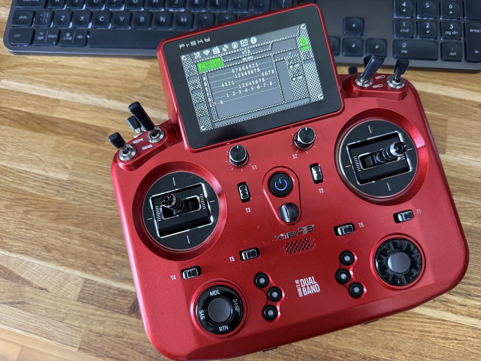 FM2M ToolBox 2 VTX module running on an ETHOS radio