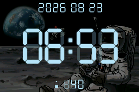Full-screen D-Clock view 1