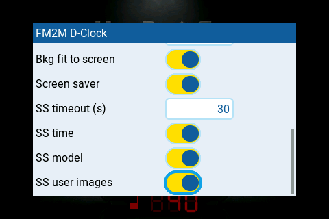 Activity screensaver view 1