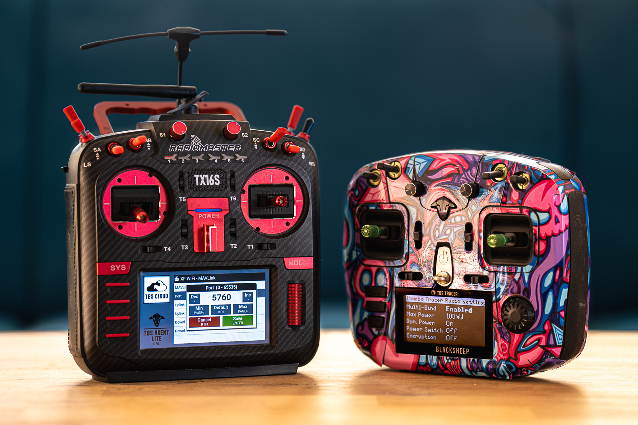 TBS Agent running on color and B&W EdgeTX radios